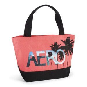 Aeropostale Coral AERO Palm Tree Beach Bag
